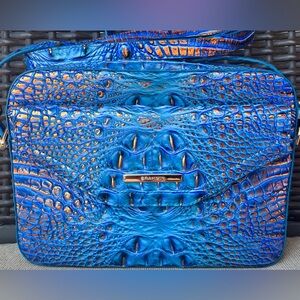 NWT Brahmin SHEA DEEP AZURE Melbourne Crossbody